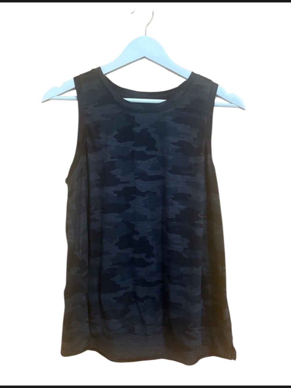 Kyodon Size Medium Black and Blue Camouflage Athletic Tank Top